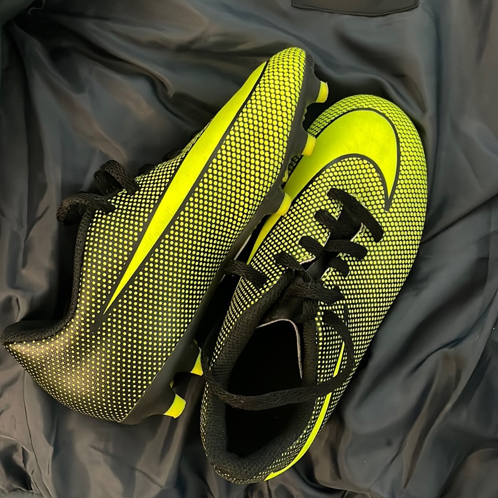 Lime Nike cleats